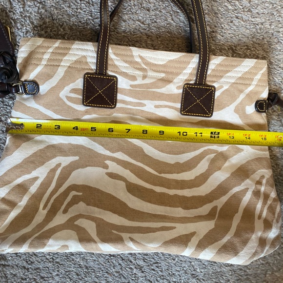 Dooney Burke Zebra Hobo Carryall Tote Bags